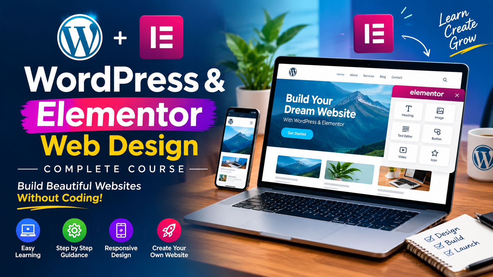 WordPress & Elementor Web Design — Beginner to Professional